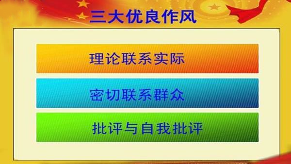 黨性教育培訓課：黨的“三大作風”